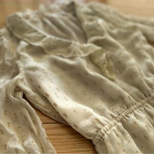 Elegant Cream Mini Dress with Ruffle Details